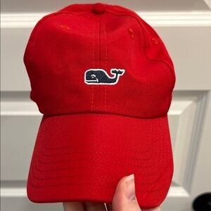 Vineyard Vines Red Cap with Logo